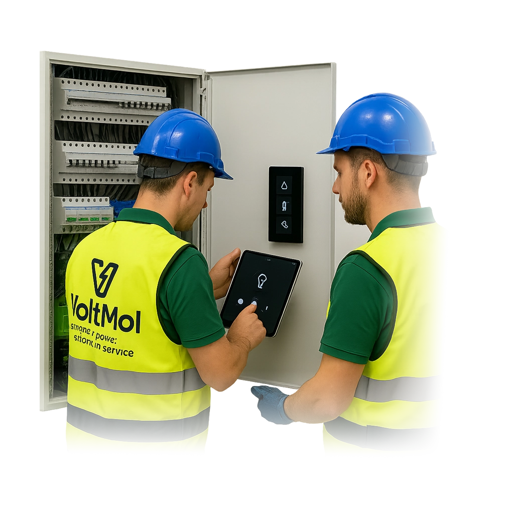 VoltMol smart home en domotica installatie met Niko en Loxone specialist in Belgische woningen